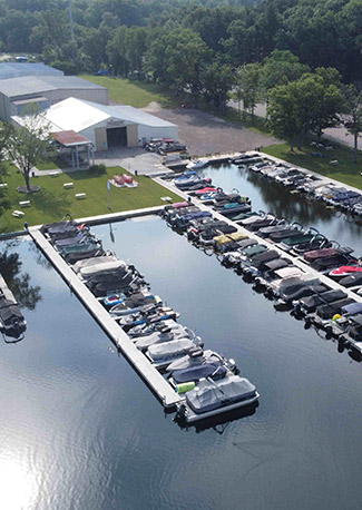 Go to clubroyale.net (--cass-lake-marina-options subpage)